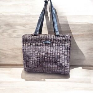 Kenneth Cole Reaction woven Brown Tote Bag HOT PICK
